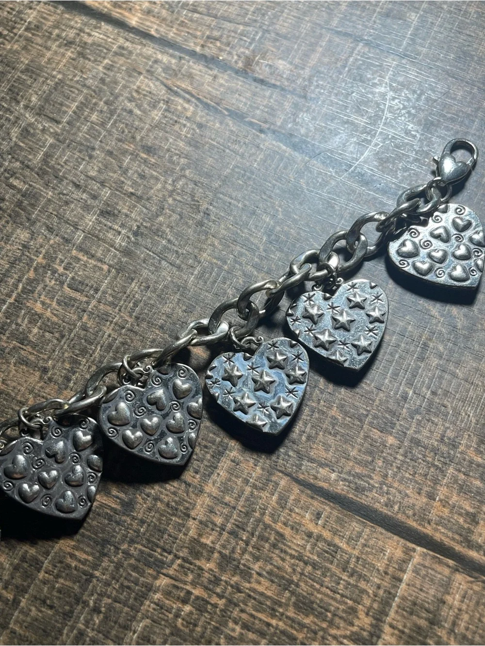 Brighton Yellow Heart Charm Bracelet with Colorful Floral & Bird Motifs